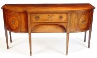 Lot 1244 - A late George III mahogany breakfront...