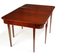 Lot 1246 - A small late Georgian mahogany D-end dining...