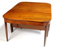 Lot 1258 - A late Georgian mahogany D-end dining table...