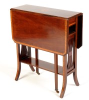 Lot 1263 - An Edwardian inlaid mahogany Sutherland table,...