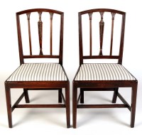 Lot 1281 - A set of four late Georgian mahogany...