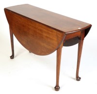 Lot 1283 - A mid 18th Century mahogany drop-leaf cottage...