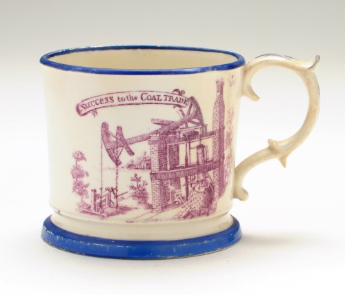 Lot 52 - Bone china transfer printed 'Coal Trade' mug,...