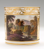 Lot 93 - Derby Porter mug, with picturesque view...
