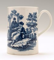 Lot 130 - Worcester blue and white printed 'Chinoiserie'...