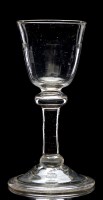 Lot 191 - Balustroid 'Gin' glass, fluted round funnel...