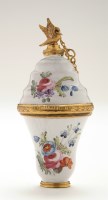 Lot 235 - English enamel combined bonbonniere and scent,...
