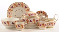 Lot 254 - English porcelain part tea and coffee service,...