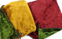 Lot 484 - Two late Victorian velvet cushion covers,...