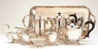 Lot 537 - A mixed lot of electroplated items, comprising:...