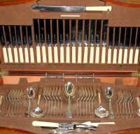 Lot 538 - A canteen of flatware and cutlery, for twelve...