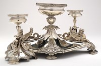 Lot 541 - A late Victorian centrepiece suite, comprising:...