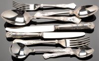 Lot 547 - Assorted flatware and cutlery, mostly in the...