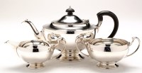 Lot 554 - A George V three-piece tea service, by Harrods...