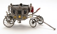 Lot 578 - An Elizabeth II silver model of a carriage,...