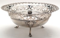 Lot 581 - A George V fruit bowl, by James Dixon & Son,...