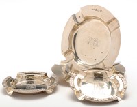 Lot 588 - A pair of George V ashtrays, by D. Bros,...