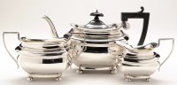 Lot 593 - A George V three-piece tea service, by Joseph...