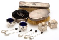 Lot 596 - A George V silver and tortoiseshell box,...