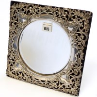 Lot 615 - An Edwardian silver mounted easel pattern...