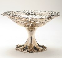 Lot 635 - A Victorian cake stand, by Walker & Hall,...