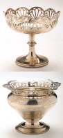 Lot 640 - A George V bon-bon stand, by Nathan & Hayes,...