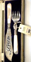 Lot 643 - A pair of Edwardian fish servers, by E.L....