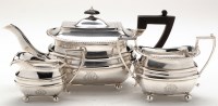 Lot 650 - A Victorian three-piece tea service, by James...