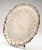 Lot 661 - A Victorian salver, by John Aldwinckle and...