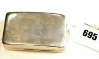 Lot 695 - A George III snuff box, by John Shaw,...