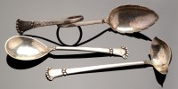 Lot 715 - An early 20th Century Danish ladle and two...