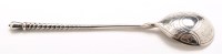 Lot 722 - A Russian silver spoon, indistinct maker's...