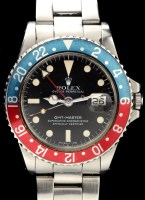 Lot 739 - Rolex, Oyster Perpetual GMT Master: a steel...