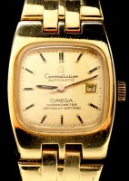 Lot 743 - Omega, Constellation: an 18ct. yellow gold...