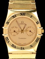 Lot 745 - Omega, Constellation: an 18ct. yellow gold...