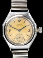 Lot 746 - Rolex, Oyster: an octagonal steel cased...