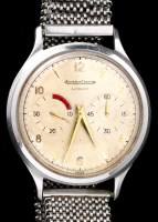 Lot 752 - Jaeger le Coultre: a steel cased wristwatch,...