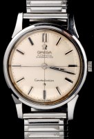 Lot 756 - Omega, Constellation: a steel cased wristwatch,...