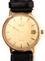 Lot 764 - Omega, De Ville: a 9ct. cased wristwatch, the...