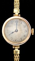 Lot 767 - Rolex: a 9ct. yellow gold cased cocktail watch,...