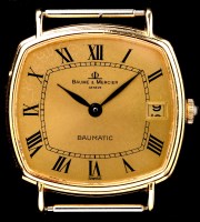 Lot 768 - Baume & Mercier, Geneva: an 18ct. yellow gold...