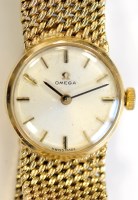 Lot 787 - Omega: a lady's 9ct. gold wristwatch, 1960's,...