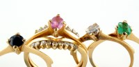 Lot 885 - A diamond and gemstone interchangeable ring,...