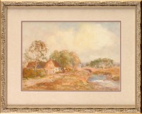 Lot 1088 - John Falconar Slater (1857-1937) A COTTAGE BY...