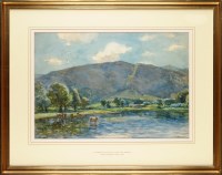 Lot 1100 - John Atkinson (1863-1924) ''A SUMMER AFTERNOON...