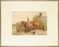 Lot 1102 - John Atkinson (1863-1924) TWO FARMERS LOADING...