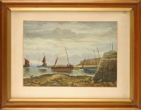 Lot 1147 - Oswin Bede Hemy (1856-1916) FISHING COBLES...