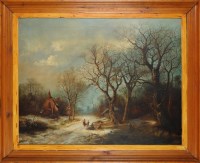 Lot 1223 - 19th Century Continental School A WOODED...