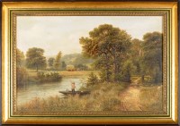 Lot 1225 - Claude W*** Crawhall (19th Century) A RIVER...