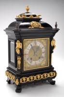 Lot 1261 - A late 19th Century ebonised and giltmetal...